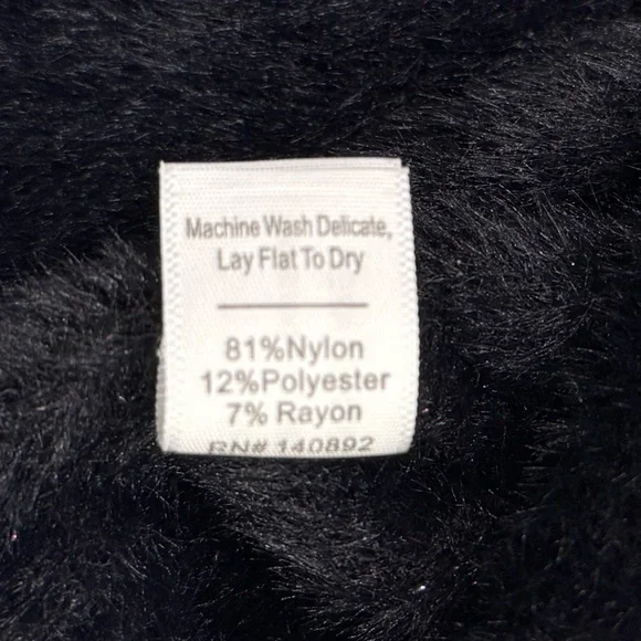 Marine Layer Sweater Size XS Black Fuzzy Eyelash Polka Dot Crewneck - Picture 7 of 10